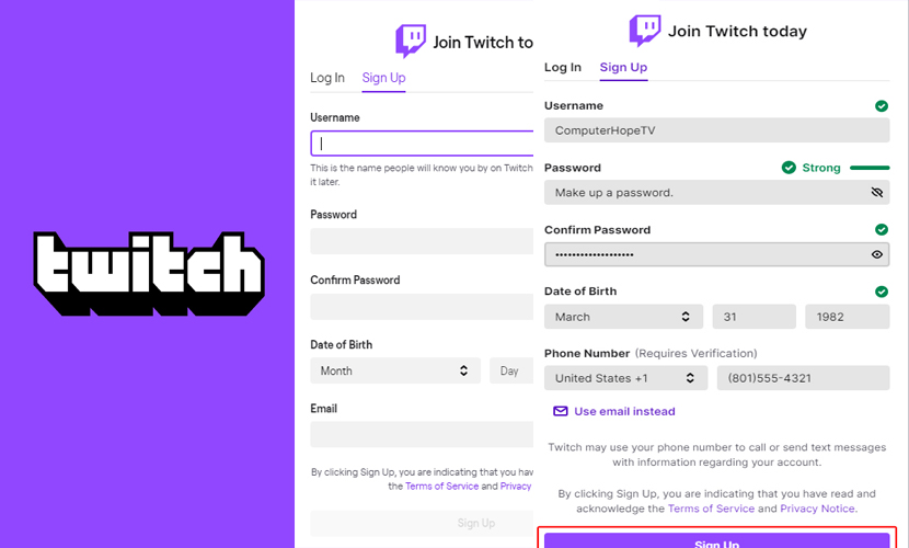 Twitch Sign Up - How To Create A Twitch Account